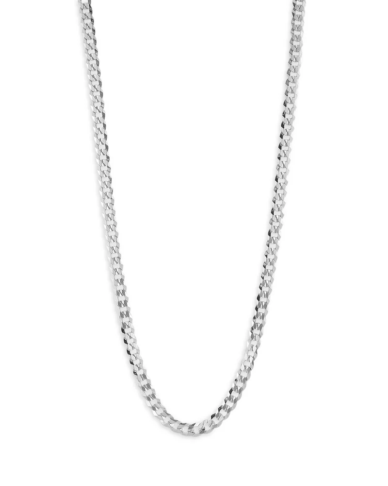 Sterling Silver Curb Chain Necklace 5mm
