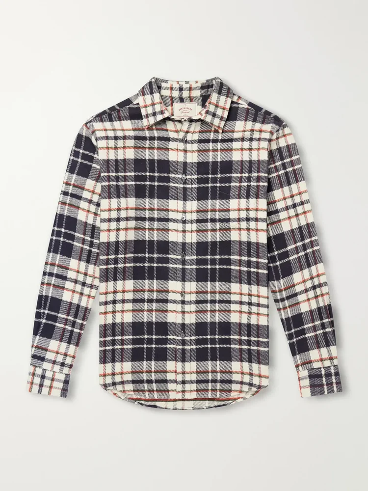 Hillside Checked Cotton-Flannel Shirt