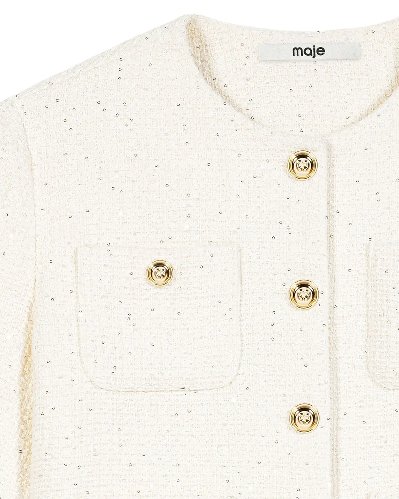 Vitanesse Short Sleeve Tweed Jacket