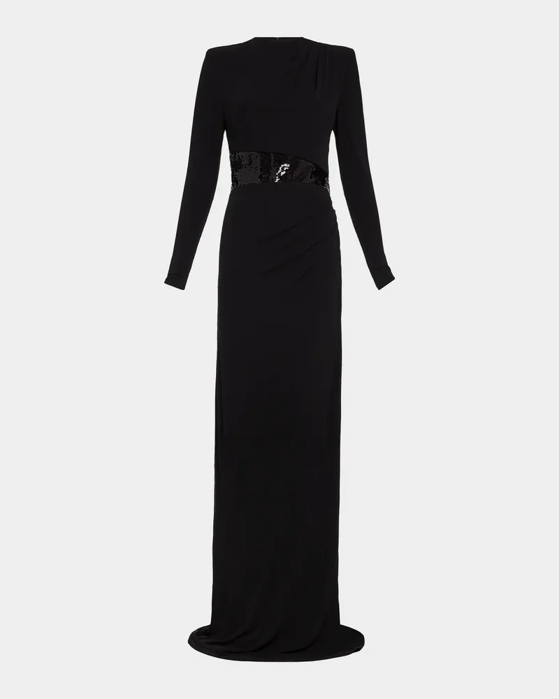 Samantha Sequin-Embellished Column Gown