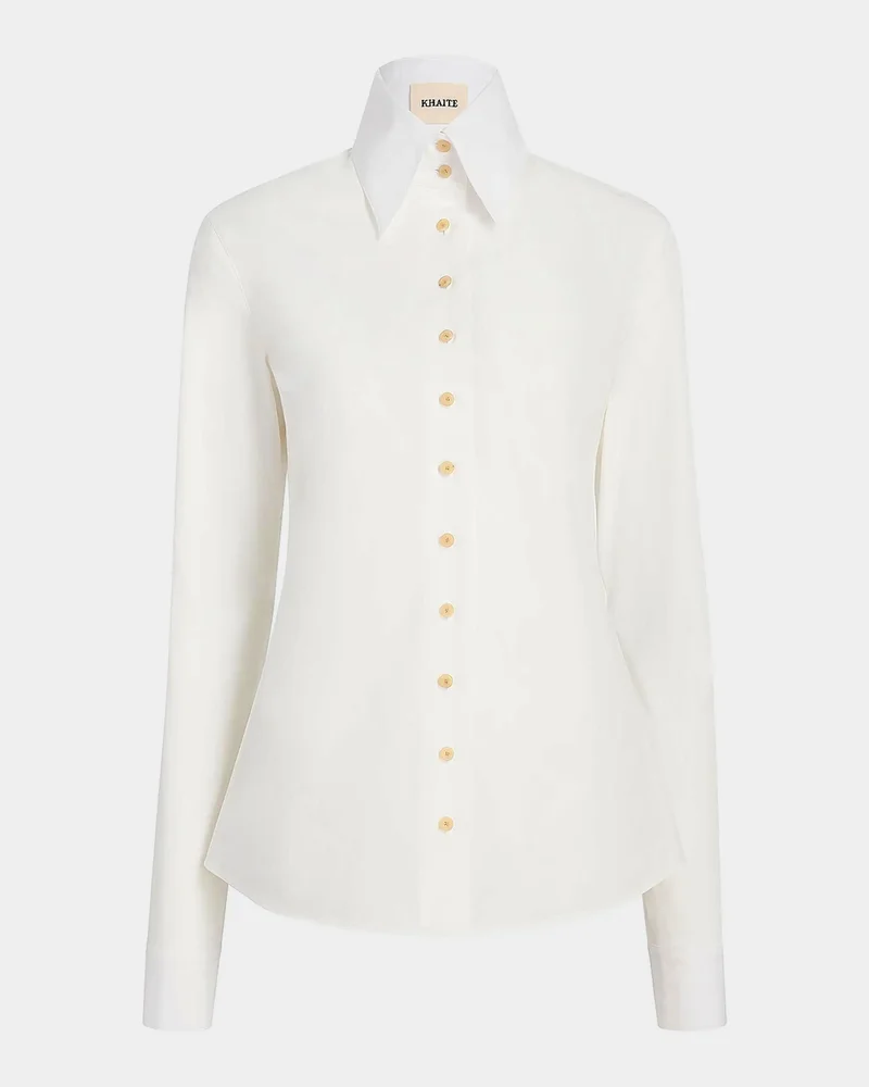Ivy Cotton Button-Front Shirt