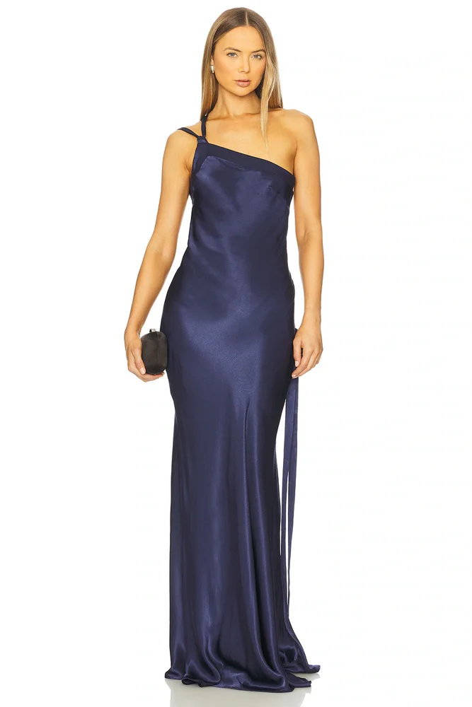 Monique Dress in Navy