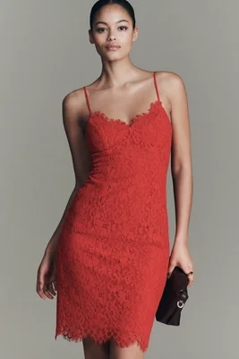 Theresa V-Neck Lace Dress