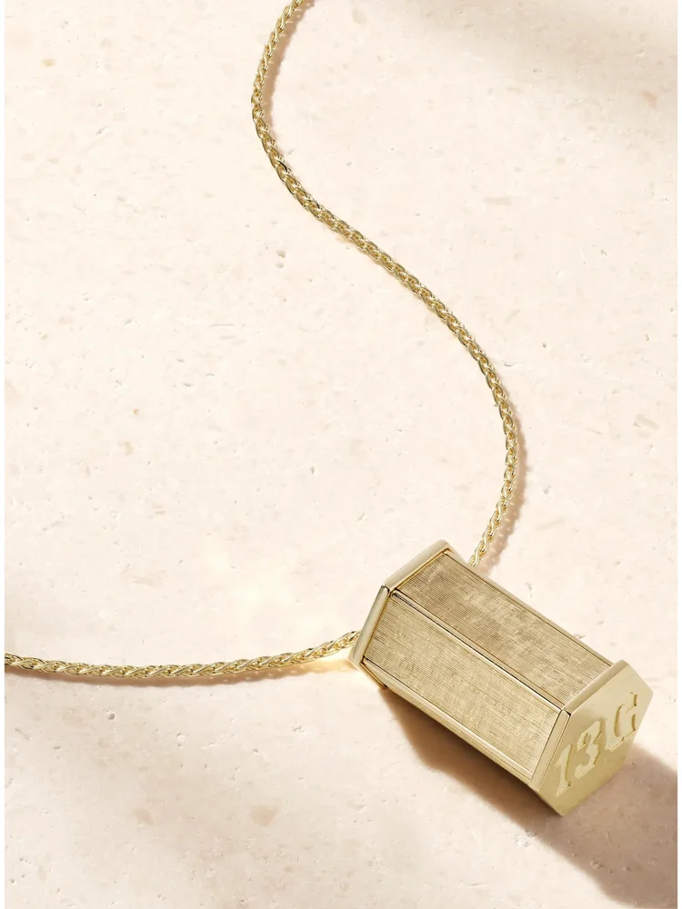 Jumbo Weight + Spiga Chain 18-karat gold necklace