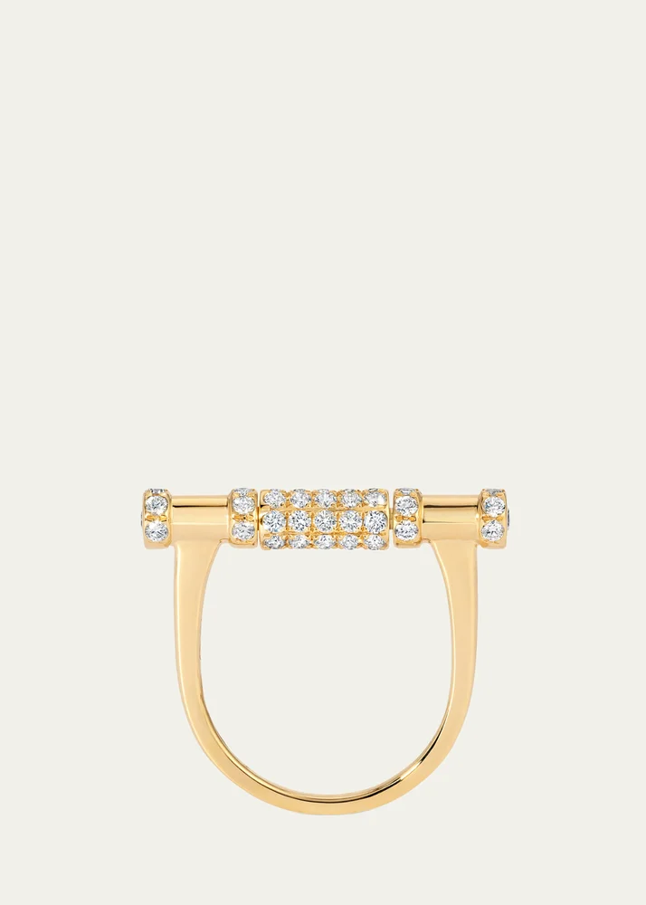 Gems 18K Diamond Cavaletti Ring