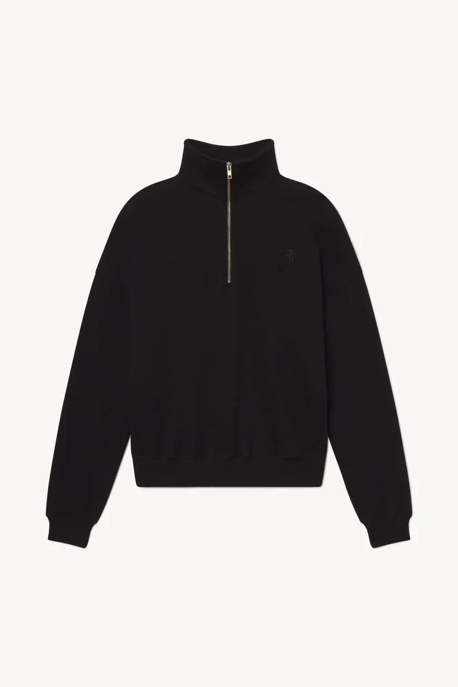 OVERSIZED HALF-ZIP SWEATSHIRT