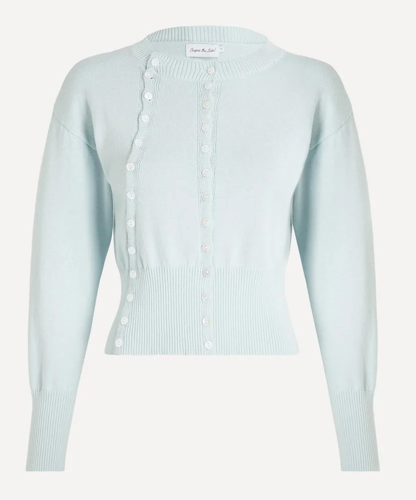 The Poet Cardigan Icy Blue