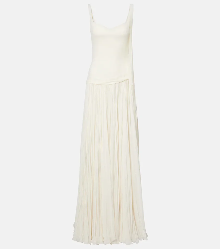 Bridal Ana crêpe and chiffon gown