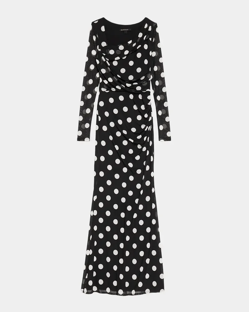 Lazul Polka Dot Maxi Dress