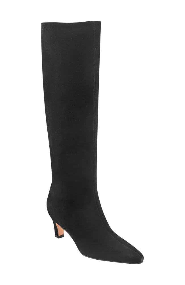 Erynn Knee High Kitten Heel Boot