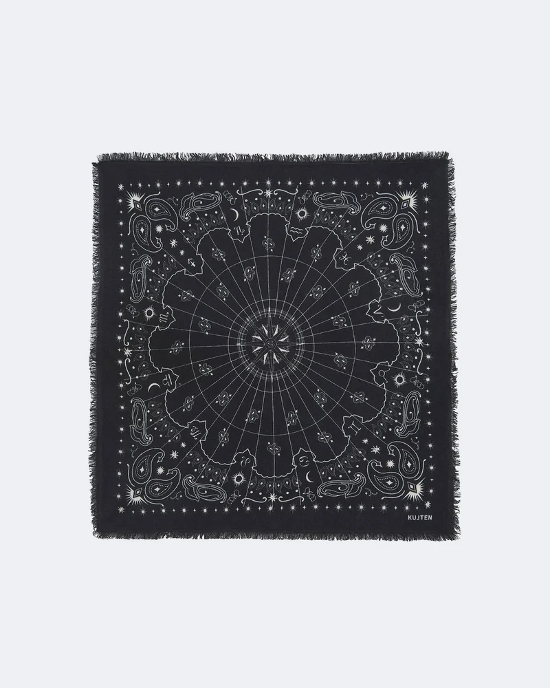 Large Bandana Hachiko Astro black