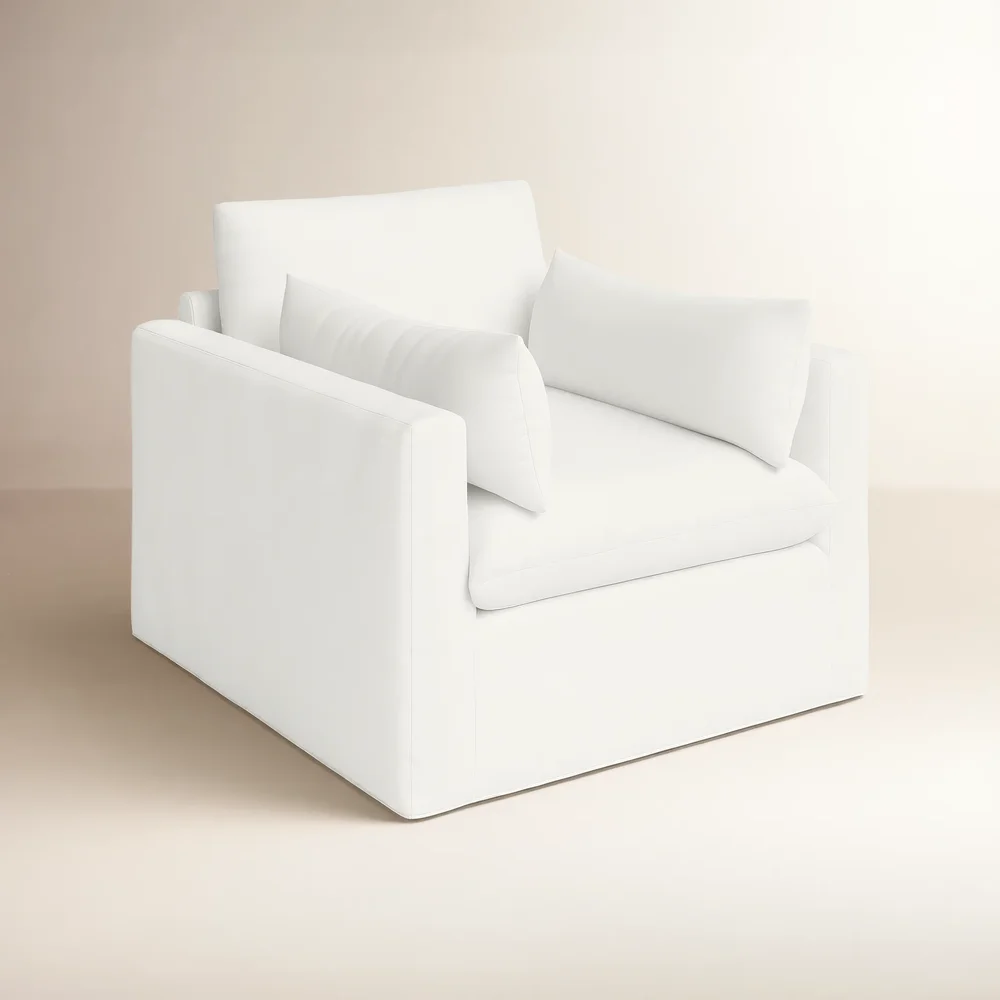 Luna Slipcovered Chair and a Half