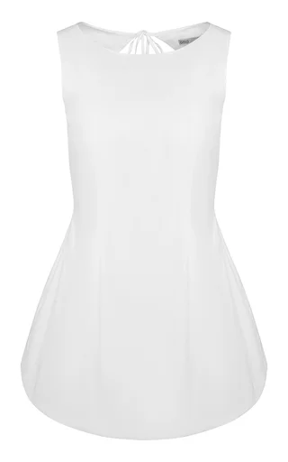 ONIA Fitted Bubble Cotton Mini Dress