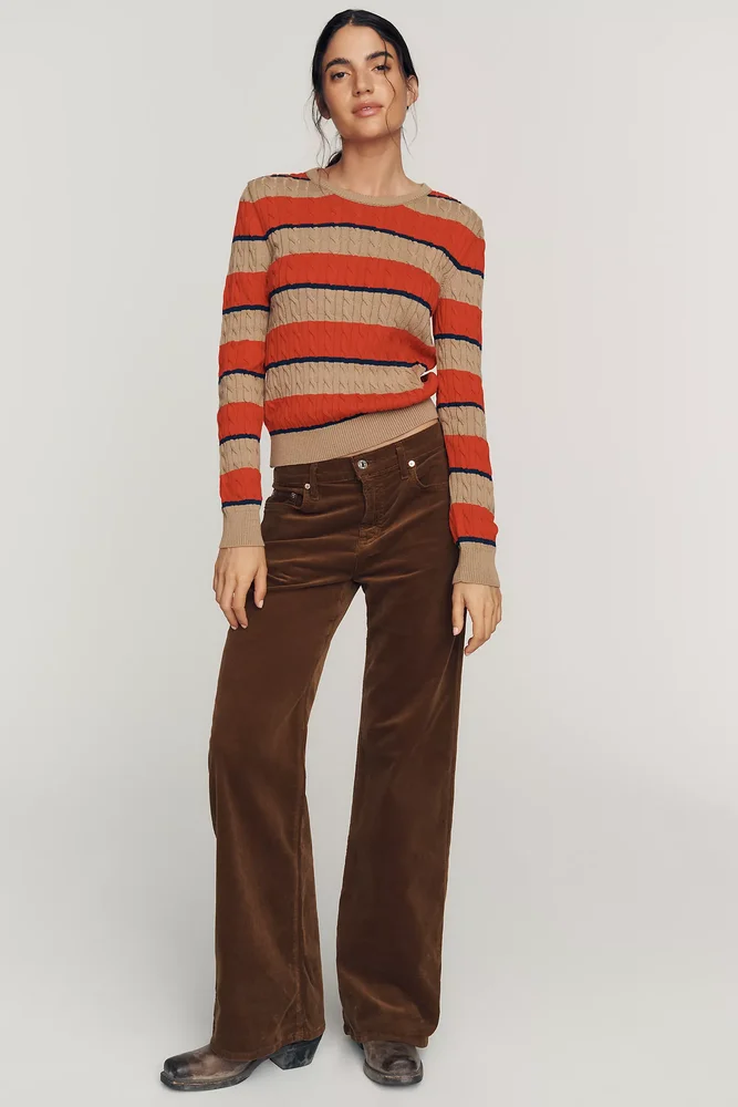 Nora Low-Rise Wide-Leg Corduroy Jeans