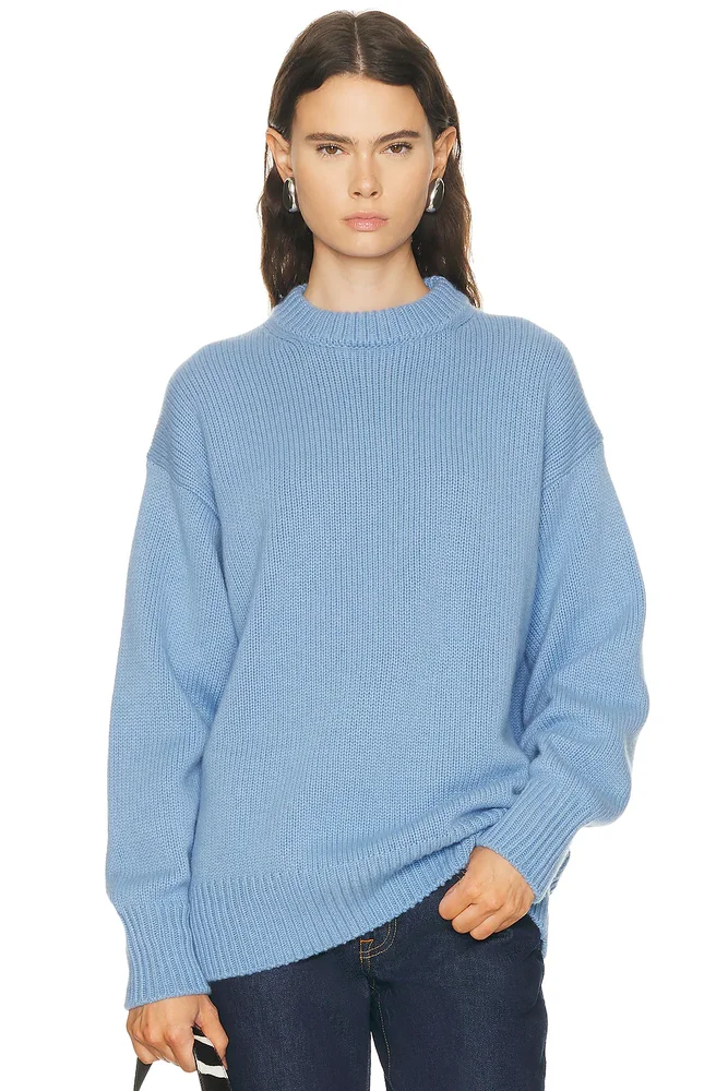 Ursa Cashmere Sweater in Baby Blue