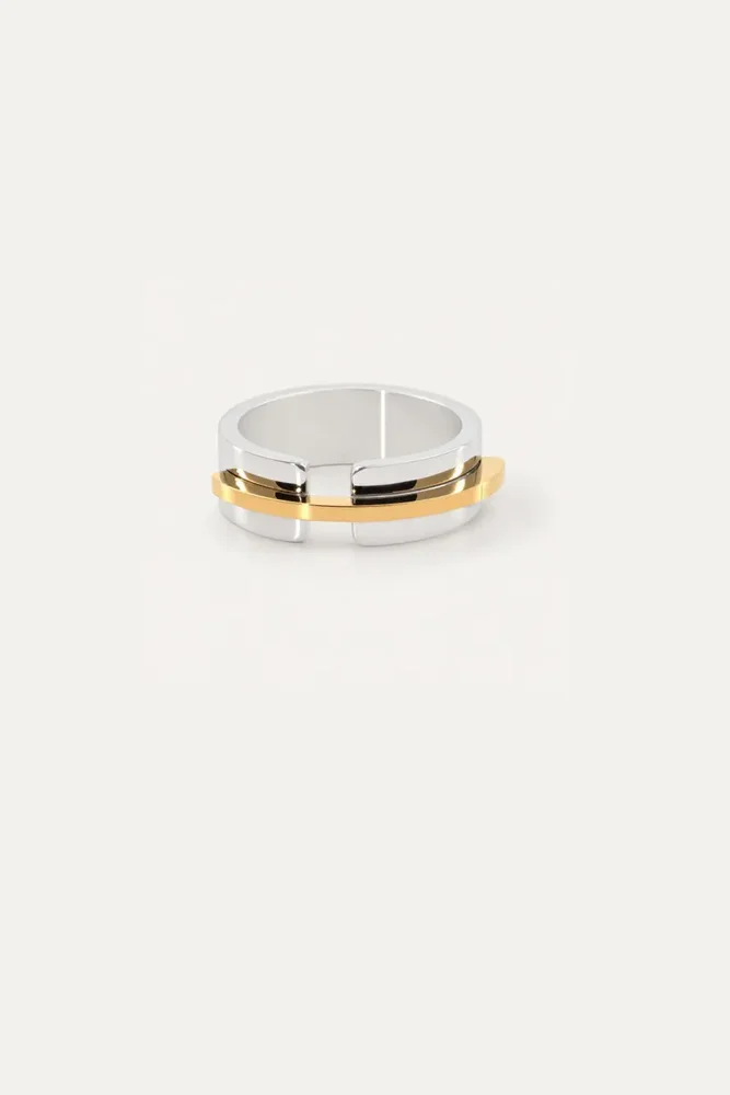 Mixed Metal Band Ring