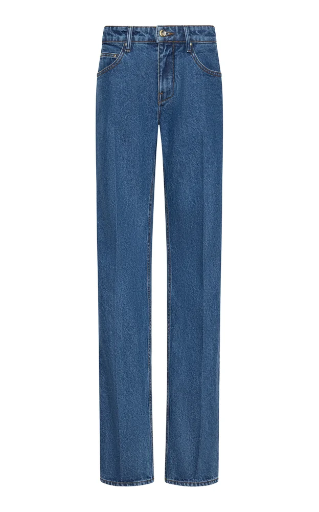 Maven High-Rise Straight-Leg Jeans