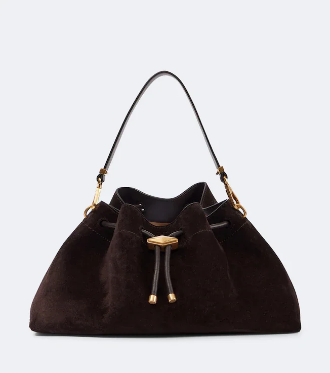 Bon Bon Small suede bucket bag