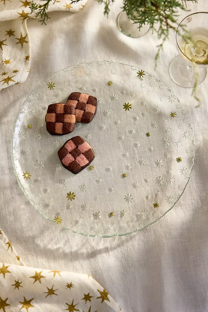 Starry Glass Serving Platter