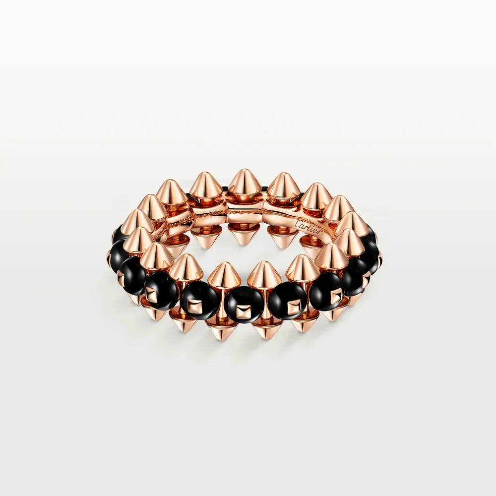 Clash de Cartier Ring, Rose Gold and Onyx