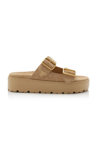 Suede Platform Sandals