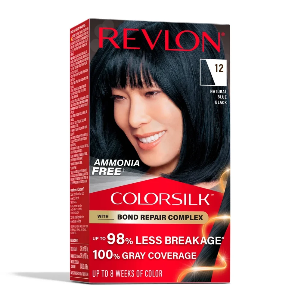 ColorSilk Permanent Hair Color with Bond Repair Complex - 12 Blue Black -