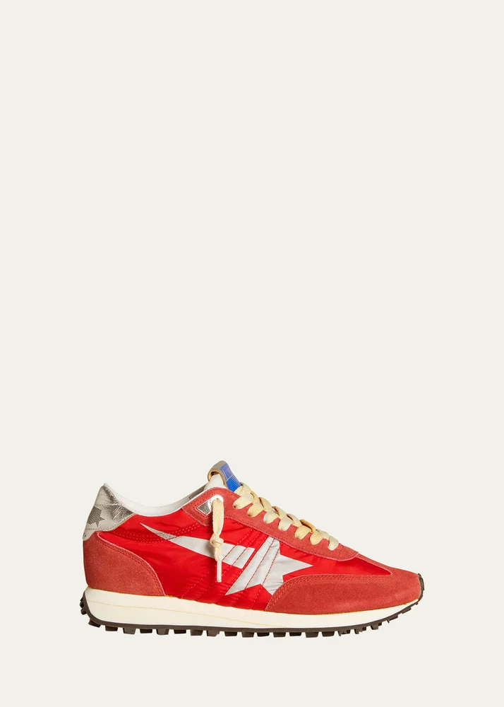 Running Marathon Suede Nylon Sneakers