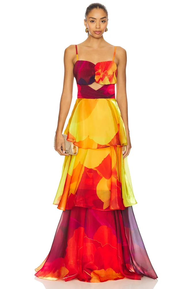Keta Petal Print Dress