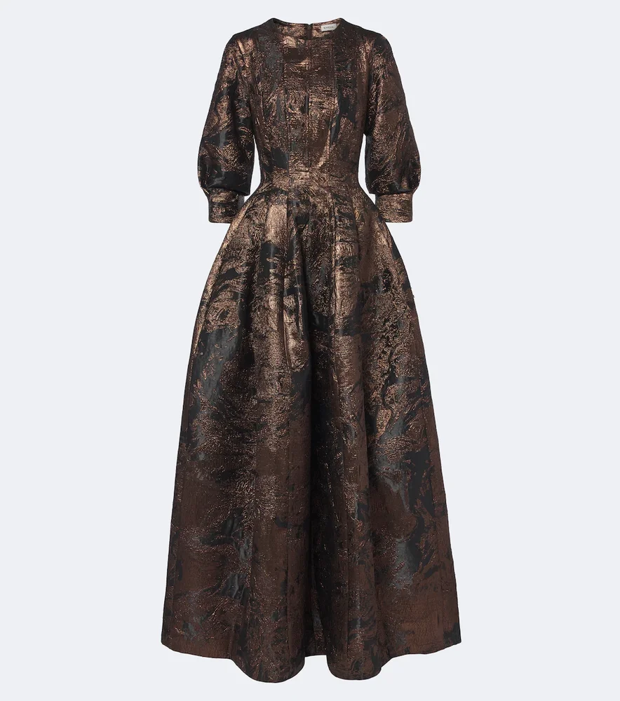 Claravelle jacquard gown