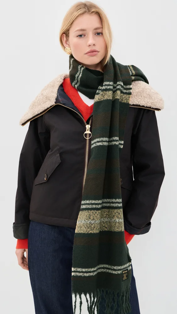 Alston Stripe Wool Scarf