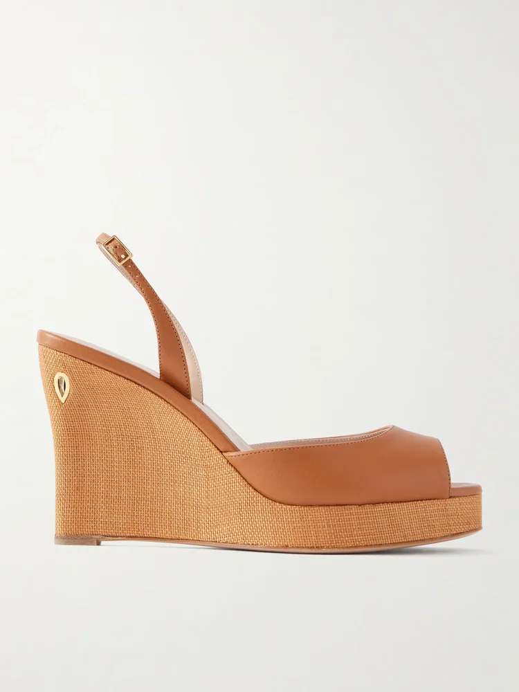 Nino 105 leather wedge sandals