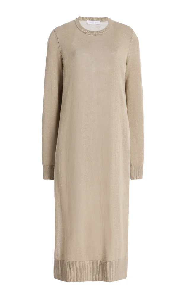 Side Slit Linen-Cotton Tunic Top