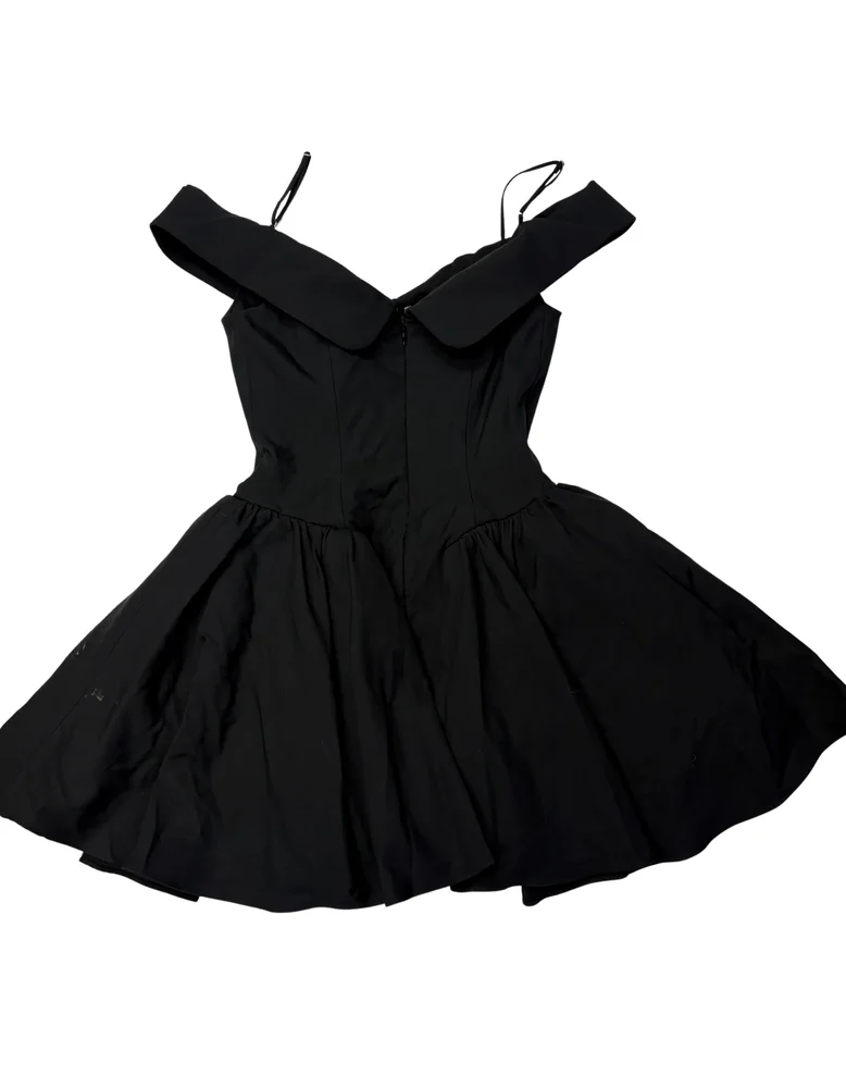 House of CB - Black Off Shoulder Mini Dress - M