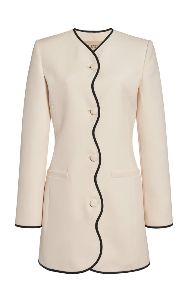 Solid Canvas Silk-Linen Jacket
