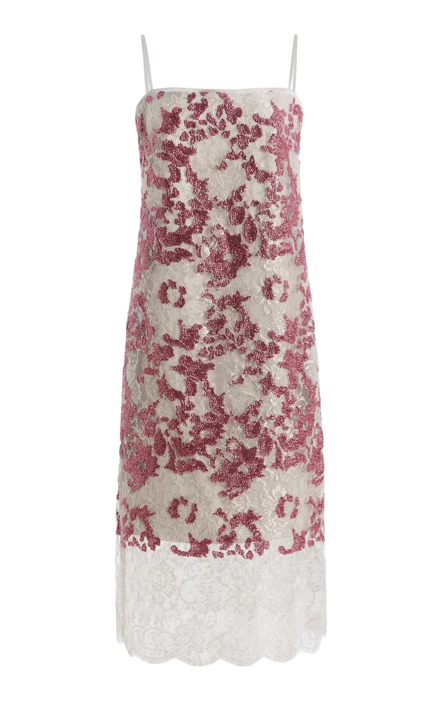 Biona Sequined Lace Midi Cami Dress