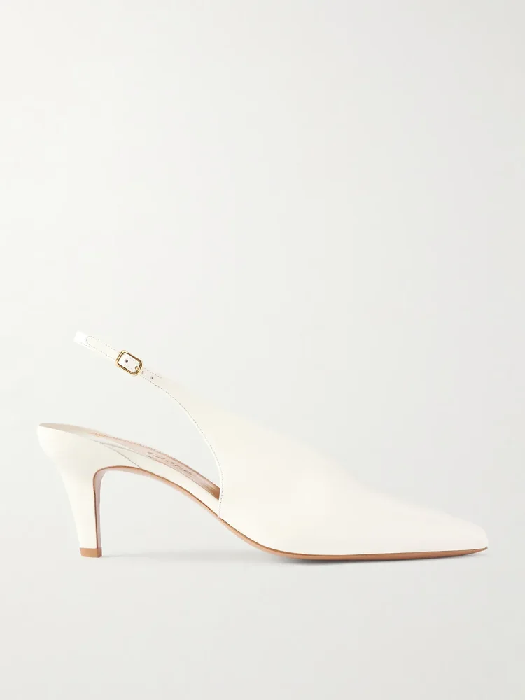 Suzie leather slingback pumps