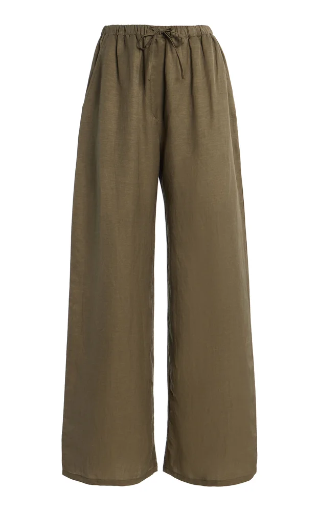 Daniel Linen-Blend Drawstring Pocket Pants