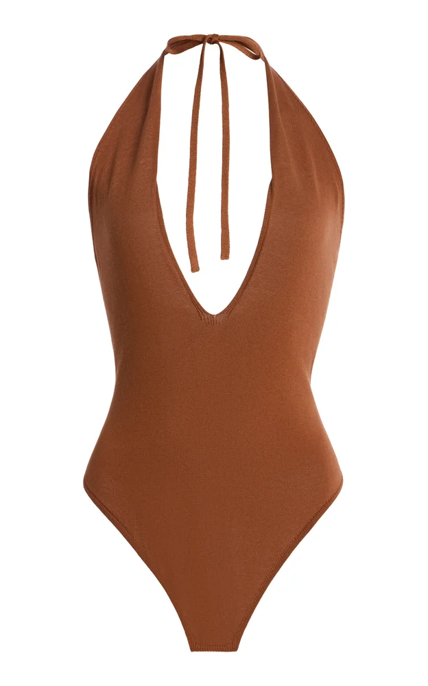 Exclusive La Isla Knit Cotton Polo Bodysuit