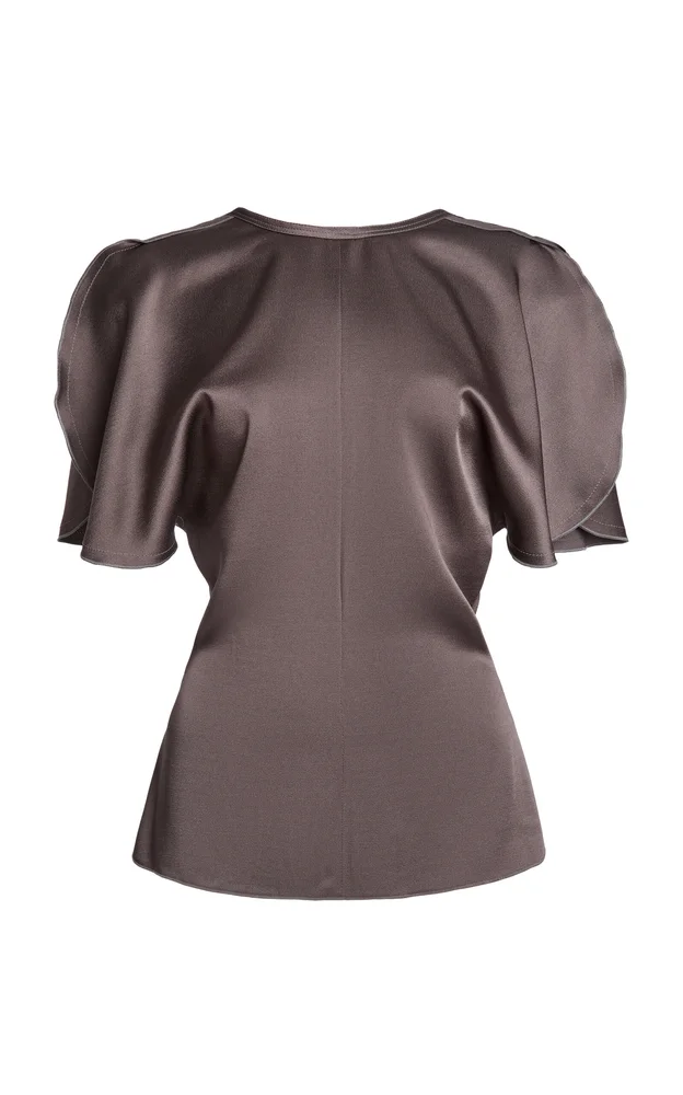 Bela Draped Satin Top