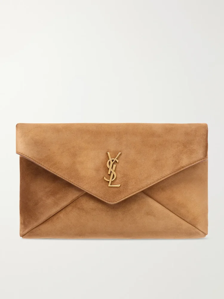 Cassandre suede clutch