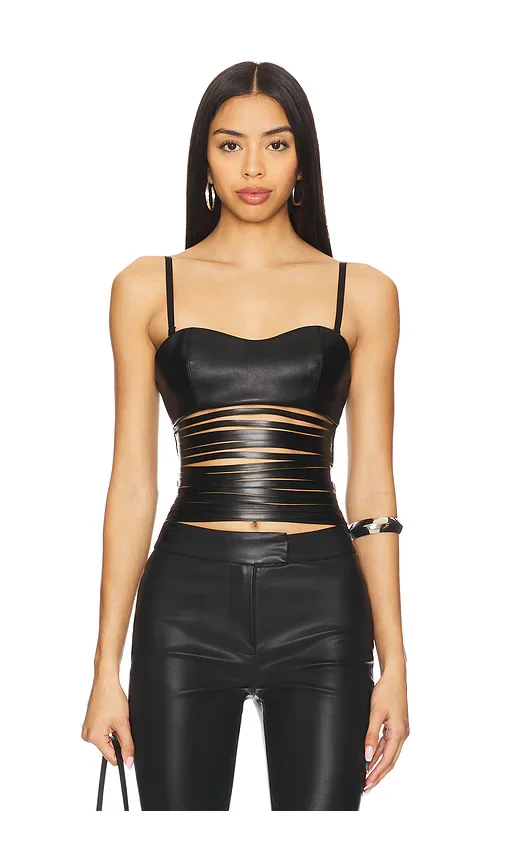 Leather Lazer Top NIIHAI
