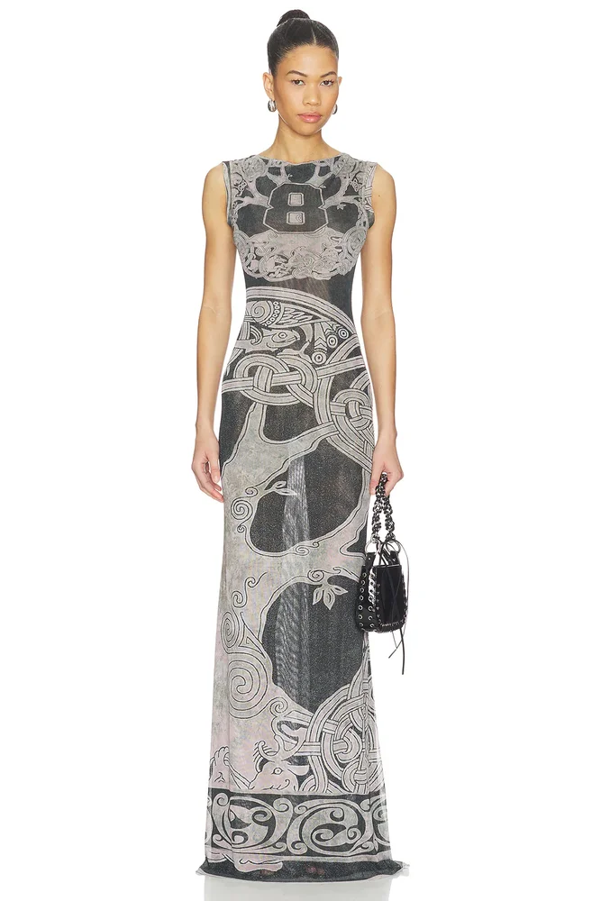 Mesh Maxi Gown