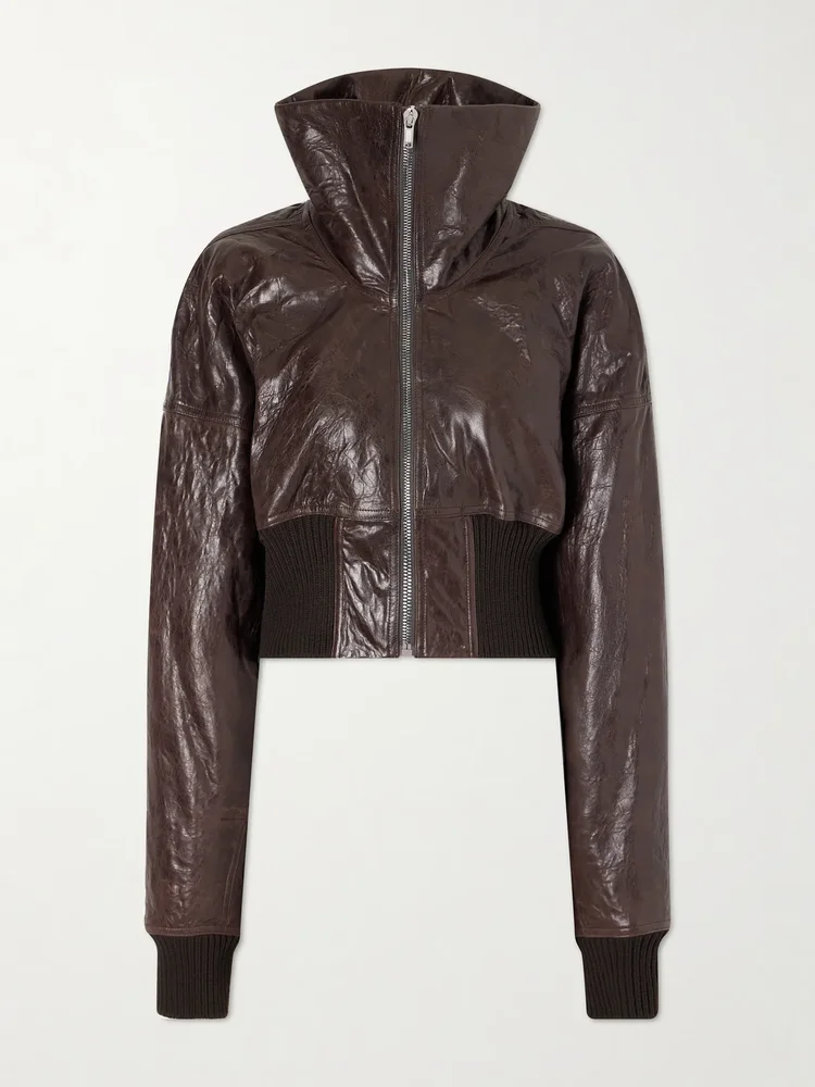 Dracuflight Textured Leather Jacket