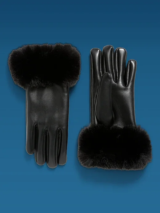 Vegan Leather Gloves
