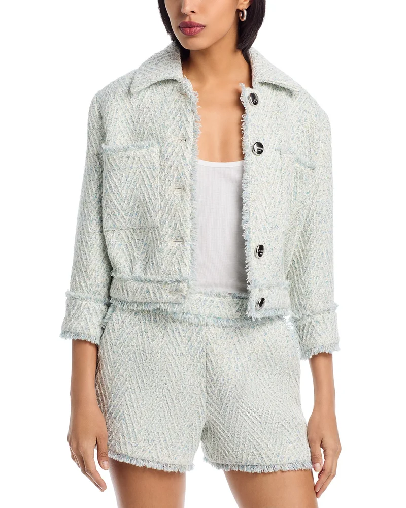Jia Crop Fringe Jacket