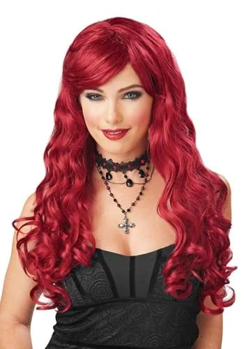 Long Red Wavy Women's Wig