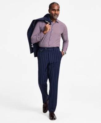 Men's Regular-Fit Pinstripe Suit Pants