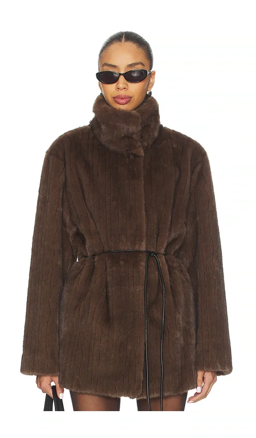 Maria Faux Fur Coat LPA