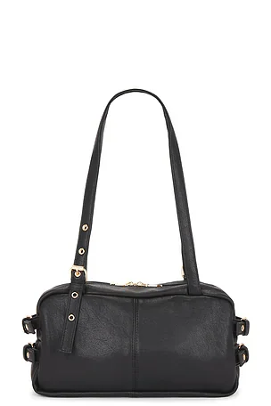 Faux Nappa Shoulder Bag