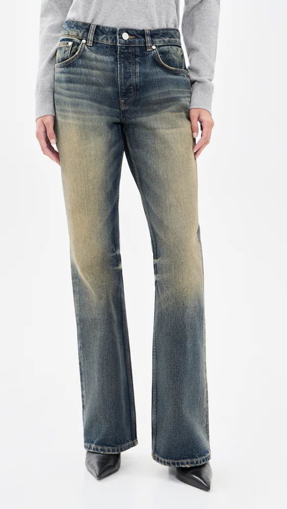 Rowan Mid Rise Flare Jeans